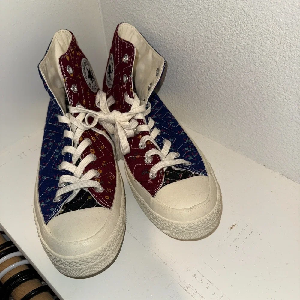 Converse Chuck 70 Patchwork Floral High Top SAMPLE Shoes Mens 9 Womens 11 New - Picture 2 of 8